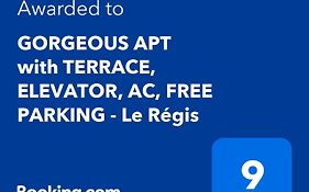 Gorgeous Apt With Terrace, Elevator, Ac, Free Parking - Le Regis